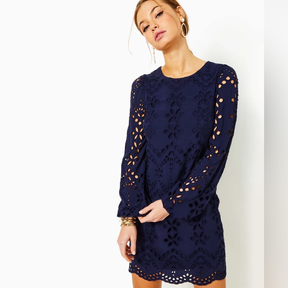 Lilly Pulitzer Alyna Eyelet Long Sleeve Dress